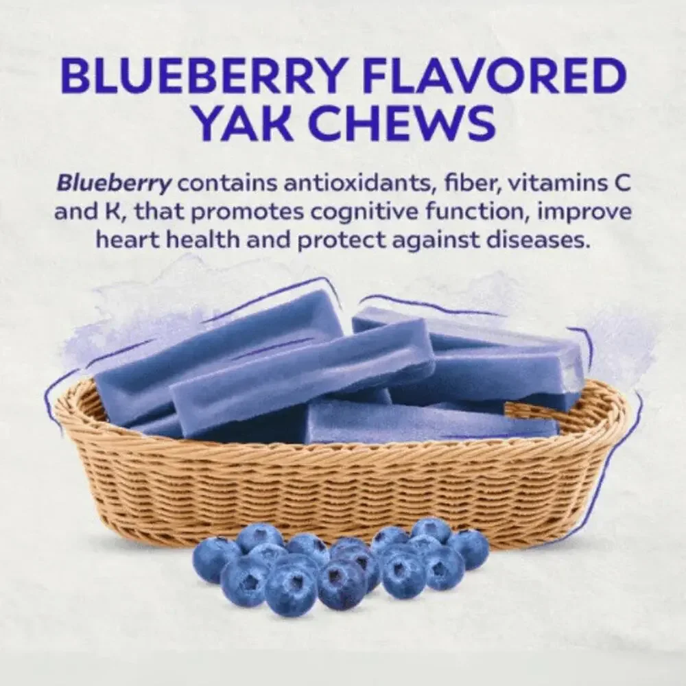 Yak Dog Chew Pack – 6 Flavor-Infused Sticks for SMALL DOGS <25 lb
